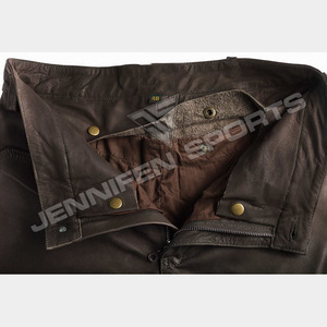 Pantalon cargo tactique en cuir de vache véritable 100% respirant multi-poches pour l'été/l'hiver - Product Image 3