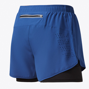 Men's Summer Double <b>Layer</b> High Street Style Gym Wear Basketball Elastic <b>Mid</b> Waist Breathable Quick Dry Running Training Shorts - Product Image 6