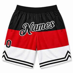 Pantalones Cortos de Baloncesto a Rayas Negras y Moradas para Hombre, Talla Grande, Transpirables, de Secado Rápido, Ropa Deportiva Informal - Product Image 2