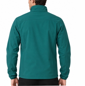 Veste de sport d'extérieur légère pour homme, en softshell, entièrement zippée, coupe confortable des manches, style moderne, flexible, pour un usage quotidien - Product Image 2