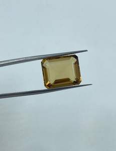 พลอยซิทรินธรรมชาติทรงบาแกตต์ สีเหลืองอ่อน สำหรับทำเครื่องประดับ - Product Image 1