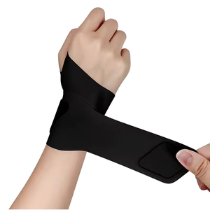 ผ้าพันข้อมือแบบยืดหยุ่นบางพิเศษ ผลิตจากโพลีเอสเตอร์และผ้าฝ้าย พร้อมแถบตีนตุ๊กแก สำหรับการใช้งานซ้ำๆ ช่วยพยุงข้อมือและป้องกันอาการบาดเจ็บจากโรคโรคข้อมืออักเสบ - Product Image 1