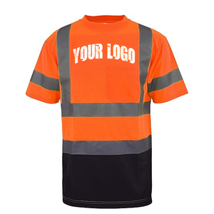Reflective Safety Hi-Vis Workwear <b>Long</b> <b>Sleeve</b> Men's T-shirt with Customized Logo Waterproof & LED Flash Polyester Material - Product Image 5