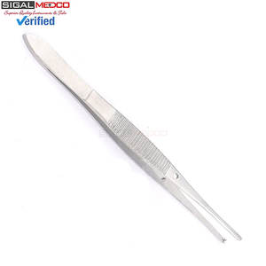 Pinzas para Tejidos IRIS, 4 Unidades, Rectas, 1x2 Dientes Serrados, Instrumento Quirúrgico Manual Económico, Manipulación Precisa de Tejidos, Uso Médico Clínico - Product Image 2