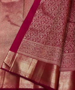 Sari de seda verde claro listo para enviar, vestido tradicional indio estilo Banarasi, sari drapeado con borde estampado para ceremonias. - Product Image 6