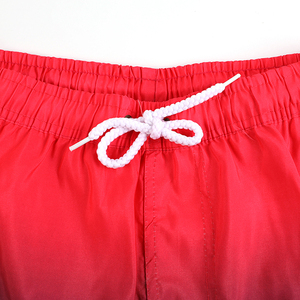 กางเกงว่ายน้ำผู้ชายลายไล่สีพร้อมโลโก้แบบกำหนดเอง กางเกงชายหาดแห้งเร็ว กันน้ำ มีกระเป๋า กางเกงฮาวาย กางเกงขาสั้นฤดูร้อนสำหรับผู้ชาย - Product Image 3