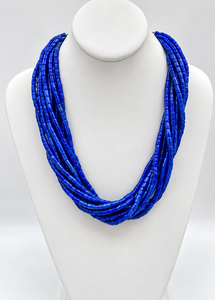 Collier de pull multicouche en résine opale et perles de rocaille fait main, style vintage, bohème, tribal, tendance, pour soirée, vente en gros, export - Product Image 2