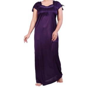 OEM High Quality Custom Logo 100% Cotton Breathable Plus Size Embroidered Washed Spring Nightgown Sleepwear for Women - Product Image 5