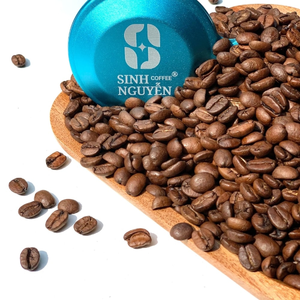 Mélange 90% Robusta torréfaction moyenne 10% Arabica torréfaction moyenne OEM en vrac Grains de café sucrés de qualité supérieure en sac 1kg BoldCoffee Vietnam Direct usine - Product Image 3