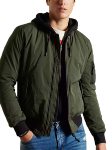 แจ็กเก็ตบอมเบอร์สำหรับผู้ชายเสื้อแจ็กเก็ตแนวสตรีทสำหรับผู้ชายปักโลโก้ตามสั่ง - Product Image 4