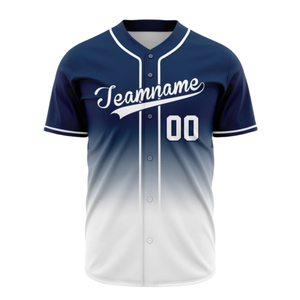 Maillot de baseball imprimé respirant et à séchage rapide de haute qualité, taille plus, unisexe, col rond personnalisé, 100% polyester, vêtements de sport - Product Image 5