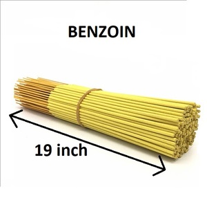 Bâtonnets d'encens de 19 pouces Bâtonnets d'encens au benjoin naturel Fourniture en gros de la meilleure marque (jaune) - Product Image 1