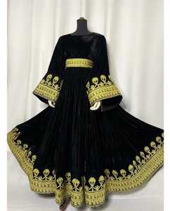 Bohemian Afghani Casual <b>Dresses</b> Luxury Handmade Embroidered Festival Wear Women's Fashion Supplier - Product Image 4