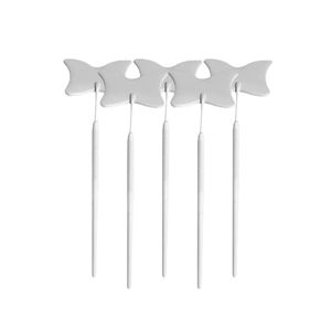 High Quality <b>Professional</b> Stainless Steel 3X <b>Lighted</b> Handheld Eyelash Extensions Mirror Beautiful Butterfly Handle Custom Logo - Product Image 1