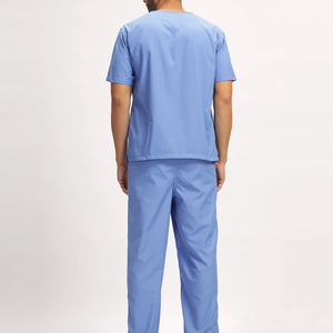 Fashionable Medical Scrubs Nursing Uniforms Clinic Room Medical <b>Top</b> and Jogger Scrubs Man Doctor's Uniforms Set - Product Image 3