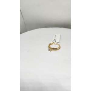 Anillo de Moda de Oro Fino de 14K para Mujer con Diamante Natural de 0.17ct, Color HI, Pureza SI, Chapado en Rodio, Certificado IGI - Product Image 5