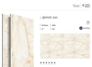 Carreaux de porcelaine brillants de luxe premium, grandes dalles pour sol et mur, dimensions 800x1600, 1200x1800, 750x1500 mm, pour design d'intérieur moderne - Product Image 3