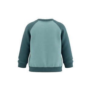 Custom Girls Sweatshirt with Kangaroo Pocket-Personalized Puff Print <b>Raglan</b> <b>Top</b> - Product Image 2
