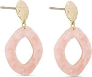 Pink <b>Resin</b> Irregular Drop Earrings Handmade Fashion Jewelry for Women Pink Earrings Handmade fashion Pink earrings <b>Resin</b> <b>crafts</b> - Product Image 1