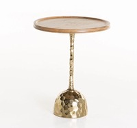 Ensemble de table console sur piétement en laiton antique avec plateau en marbre, meubles traditionnels pour salon, tables d'appoint décoratives faites à la main