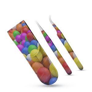 Pince à épiler de volume en acier inoxydable de haute qualité pour extensions de cils nouveau Design avec outil de beauté d'emballage de poche de 2 pièces - Product Image 6