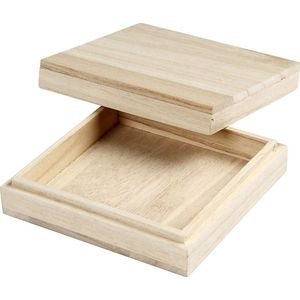 WoodVault Premium Handcrafted Wooden Storage Box <b>Rectangle</b> Shape Lid Minimalist Design 1 Layer Food Container 1-3L Capacity - Product Image 2