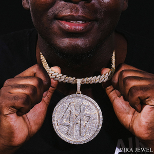 Statement Moissanite Cross <b>Pendant</b> and Cuban Link Chain 925 Sterling <b>Silver</b> Iced Out <b>Necklace</b> for <b>Men</b> - Product Image 1