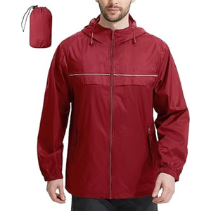Chaqueta Acolchada Impermeable y Cortavientos de Doble Cara de Cuero Ecológico para Hombre, de Alta Calidad, Personalizada, para Senderismo y Pesca, con Capucha - Product Image 1