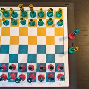 Belladec BI-WT1089 Handmade Resin <b>Chess</b> Board High Quality Artistic Customized Shape Renaissance Knight Design Sports Style - Product Image 4