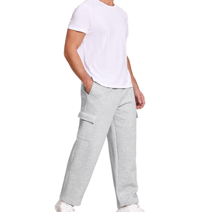 Mens Stylish Cargo <b>Jogger</b> Sweatpants <b>Slim</b> Fit Cotton Blend Track Pants With Side Utility Pockets Comfortable Casual Sportswear - Product Image 3