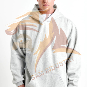 Sweat-shirts surdimensionnés pour hommes, légers et professionnels, 100% coton, matière douce, respirante, anti-rides - Product Image 3