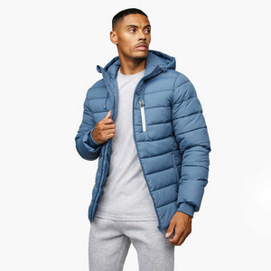 OEM Service Newest Style Men's Puffer Jacket Waterproof Casual Jackets with Zipper Closure Warm Winter <b>Coats</b> Reversible Feature - Product Image 4