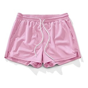 Pantalones Cortos Deportivos para Hombre 2026, Color Verde Sólido, Secado Rápido, Transpirables, Ecológicos, Cintura Elástica, Tejido de Poliéster, Largura Corta, Casuales - Product Image 4