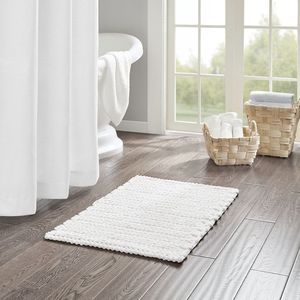 Tappetino da Bagno in Ciniglia 100% Cotone con Cucitura a Catena - Product Image 1