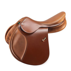 Selle de cheval de saut d'obstacles anglaise de qualité supérieure, confortable, en cuir véritable, siège souple, arbre en plastique durable - Product Image 4