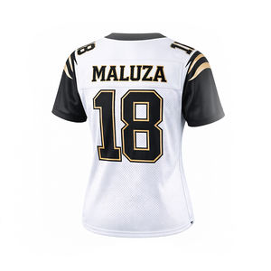 Camiseta Deportiva Transpirable Personalizada de Fútbol Americano para Mujer MALUZA, Uniforme de Equipo por Sublimación OEM - Product Image 2