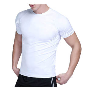 T-shirt de compression pour l'entraînement en plein air d'été, fitness, gym, jogging, course à pied, sweat-shirt ajusté, respirant, élastique, pour hommes - Product Image 4