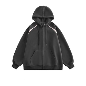 Sweat à capuche pour homme de haute qualité 100% coton, style streetwear surdimensionné avec design à franges - Product Image 1