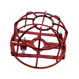 Accessoire de lutte contre l'incendie essentiel en deux pièces avec construction en acier chromé rouge - Product Image 1