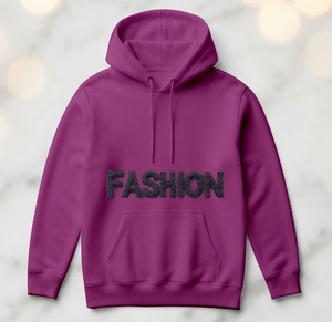 Parche de Logotipo Bordado en Chenilla Personalizado de Color Morado Sostenible, de Alta Demanda y Superventas, con Forro de Invierno de Primera Calidad Profesional - Product Image 2