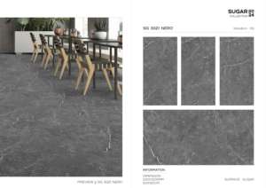 Carreaux de porcelaine de haute qualité, finition sucre, en format 60x120cm (600x1200mm, 24x48), pour une utilisation élégante sur les murs et sols intérieurs. - Product Image 3