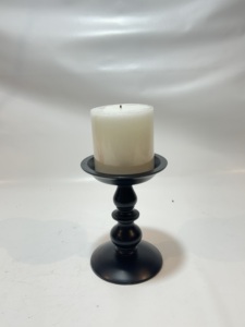 Support de bougie en aluminium fait main de qualité supérieure, texture martelée, support de bougie pilier en métal, artisanat rustique de luxe pour table de mariage - Product Image 2
