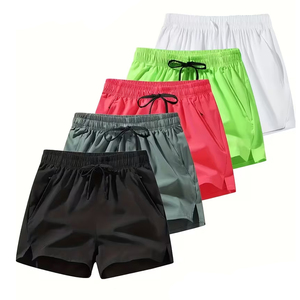 Shorts Casuales de Hombre de Color Sólido de Alta Calidad, Shorts Deportivos de Playa de Verano para Hombre con Logotipo Personalizado para Venta en Línea - Product Image 5
