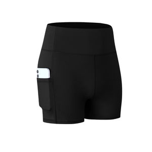 กางเกงขาสั้นผู้หญิงแบบเรียบสีพื้น ยืดหยุ่น ระบายอากาศ ยกสะโพก กางเกงออกกำลังกาย ล้างสีแบบแอซิดวอช สำหรับวิ่งและเล่นกีฬา - Product Image 1