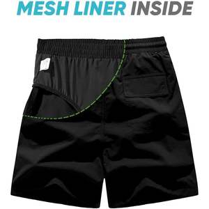 2025 Lightweight <b>Mens</b> Swim <b>Trunks</b> Summer Sports Beach Shorts with Mesh Lining Polyester and Nylon Material - Product Image 6