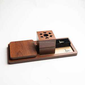 Quemador artesanal de arte religioso de sándalo Mabkhara Bakhoor con acabado transparente y giratorio ecológico - Product Image 1