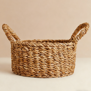 Cesta Tejida de Pasto Marino Natural de Primera Calidad con Asas Resistentes para Organización del Hogar, Almacenamiento de Alimentos en la Cocina y Uso Multipropósito - Product Image 5