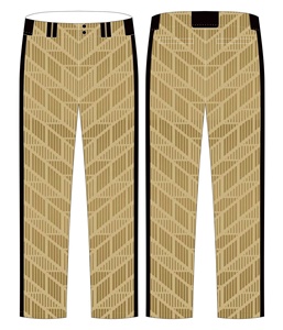 Tenues de baseball personnalisées sublimées pour hommes, ensemble maillot et pantalon en polyester, motif géométrique, respirant, toutes saisons, vêtements de sport pour adultes - Product Image 4