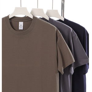 เสื้อยืดคอกลมแขนสั้นทรงโอเวอร์ไซส์ผ้าโพลีเอสเตอร์/คอตตอน 240 กรัม แห้งเร็ว แฟชั่นลำลอง ใส่ได้ทั้งชายหญิง ทรงหลวม - Product Image 5