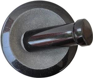 Mortero y pilón de mármol negro clásico, hecho a mano, pulido, herramienta de cocina duradera, ideal para hoteles y cocina profesional. - Product Image 6